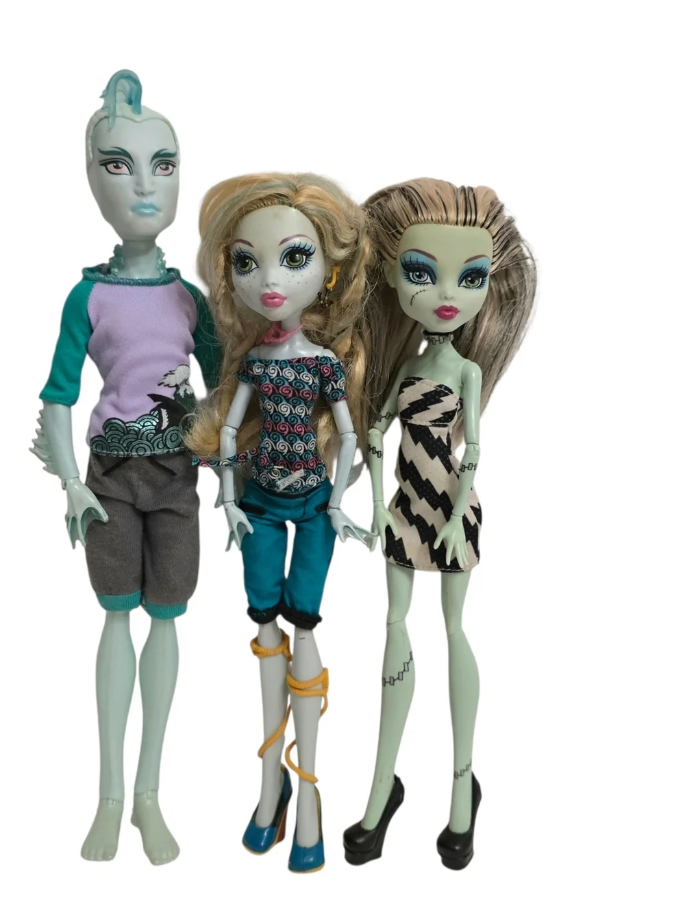 Monster High Gil Webber Lagoona Blue Frankie Stein Lot Of 3 Dolls Toys Collector